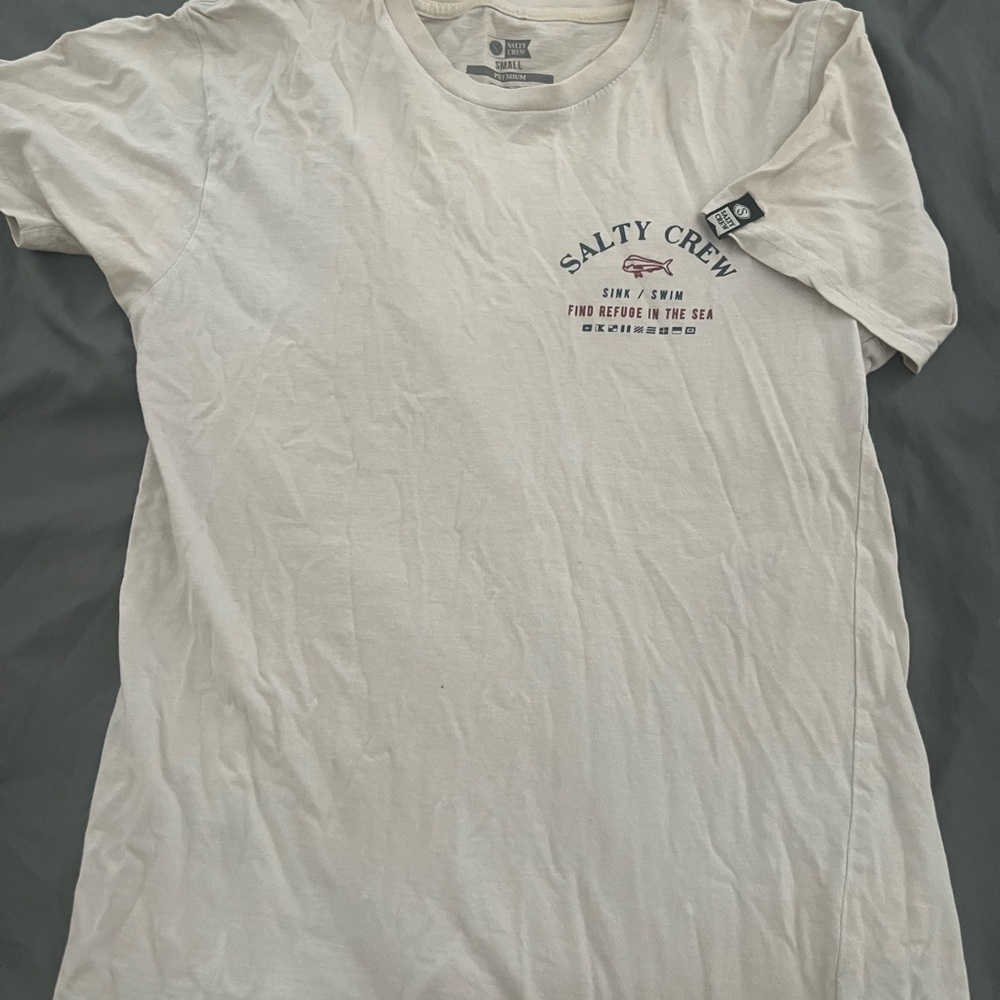 Salty Crew Men's Off-White Short Sleeve Tee